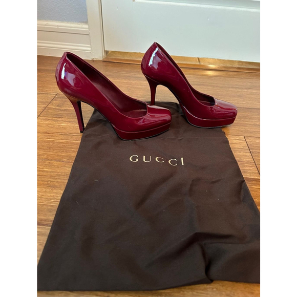 Gucci Vernice Crystal Cherry Gloss Size 36 - Picture 1 of 10
